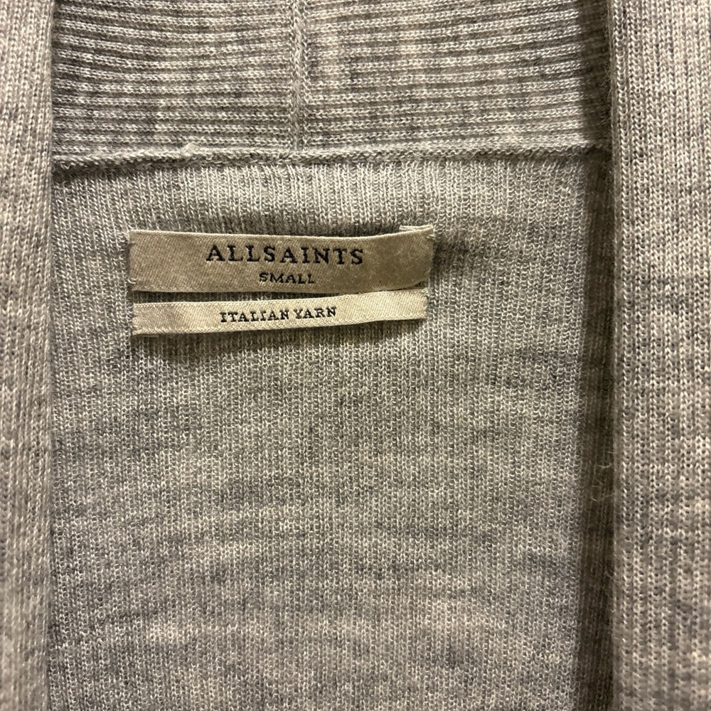 Women Allstaints robeOpen Front Sweater Italian Yarn size Small - Picture 7 of 10